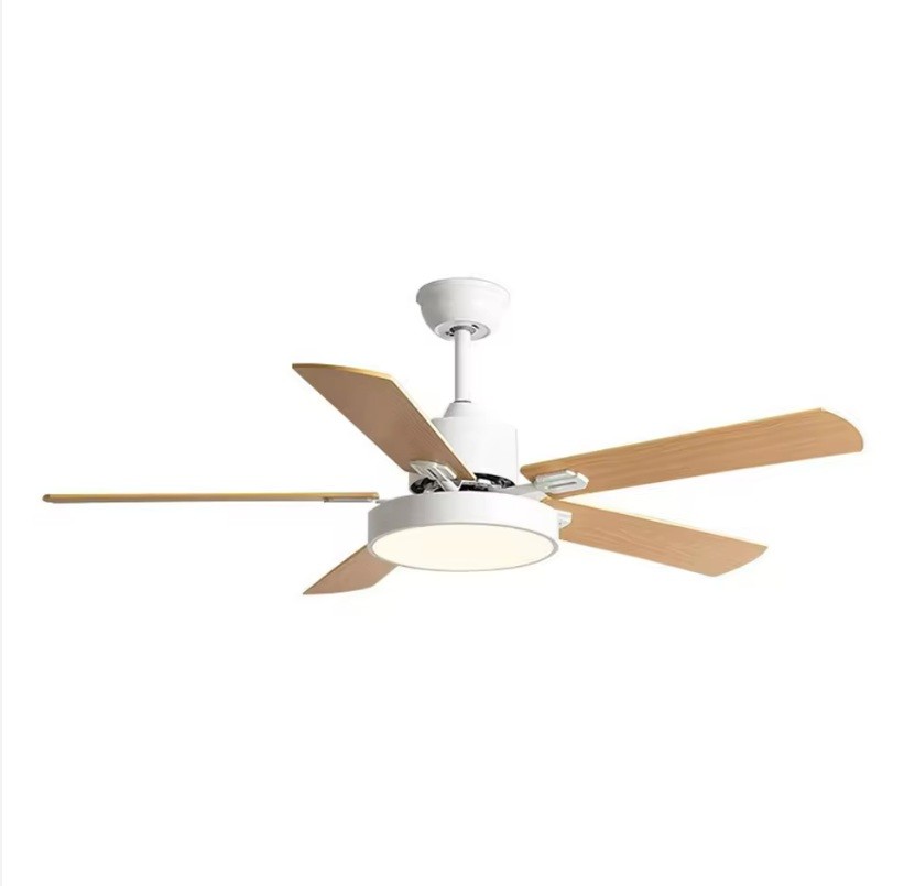 Luxury Modern Decorative Best Energy Saving Dc Motor 5 Plywood Wood Blades 52 Inch Ceiling Fan With Light