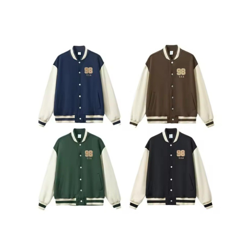 MJ2035 Guangzhou Manufacturers for Clothing Brand Custom Print Embroidered Letterman Jackets Varisity Jackets for Men for Women