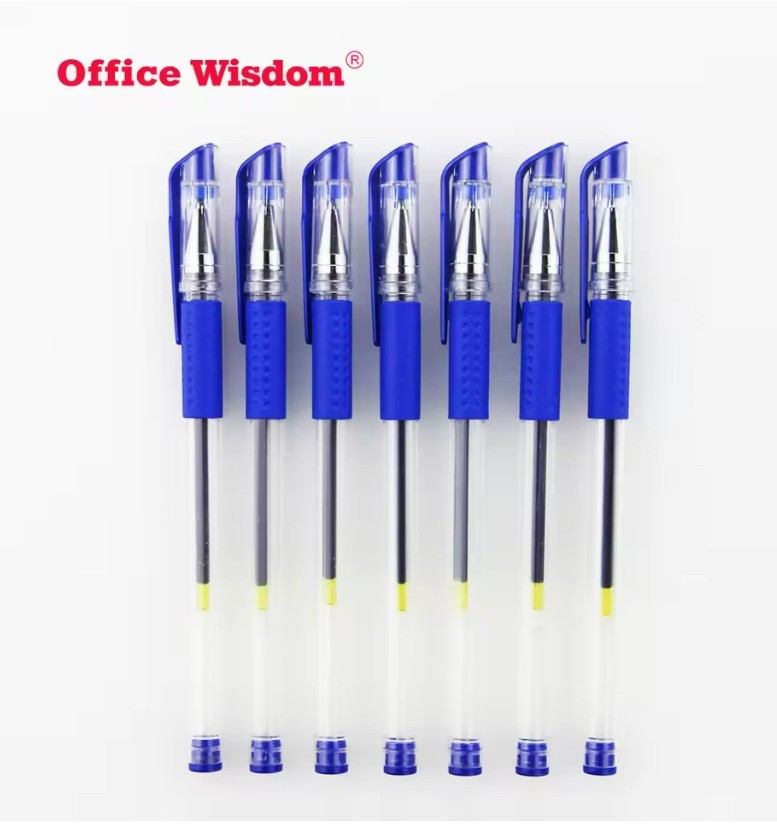 Standard Office School Stationery Gel Ink Pen 0.5mm Roller Ball Pen Custom logo Simple Gel Pen