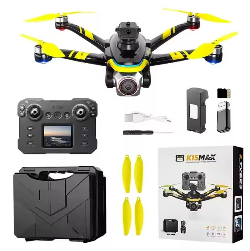 K15 MAX RC for Adults New Model 4K HD Camera Beginner Aerial Photography Toy Screen Brushless Obstacle Avoidance Plastic Gift