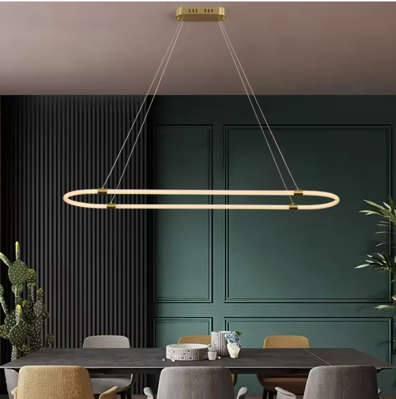 Gold Led Pendant Lights Modern Design for Living Room Bedroom Hanging Lamp Restaurant Bar Kitchen Pendant Lamp Indoor Lighting
