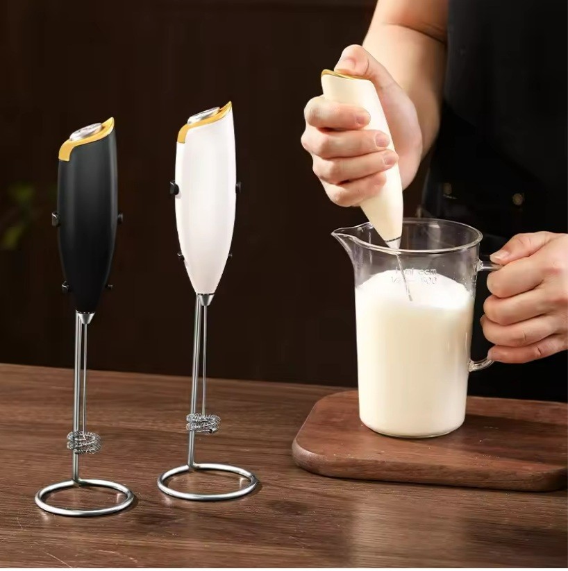 Household Electric Milk Frother Automatic Function Durable Plastic Housing for Cafe Milk Stirring Milk Stirrer